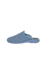 Harris Tweed Ladies Slippers - Sky Windowpane