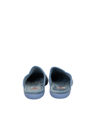 Harris Tweed Ladies Slippers - Sky Windowpane