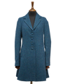 Harris Tweed Ladies Tara Coat Blue Mix Herringbone