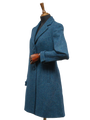 Harris Tweed Ladies Tara Coat Blue Mix Herringbone