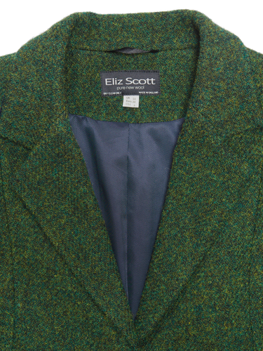 Harris Tweed Ladies Tara Coat - Bottle Green