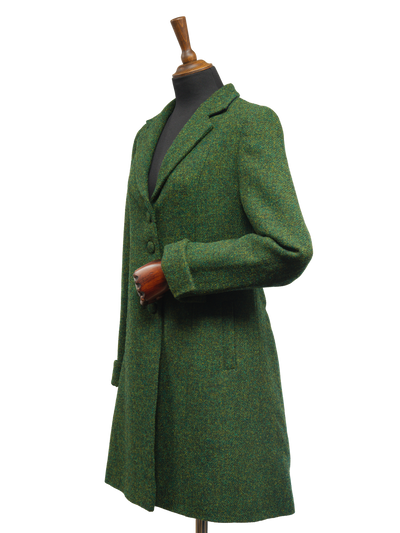 Harris Tweed Ladies Tara Coat Bottle Green