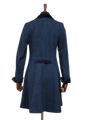 Harris Tweed Ladies Tara Coat - Navy Herringbone