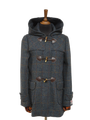 Harris Tweed Lara Duffle Coat Blue Multi