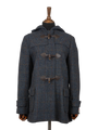 Harris Tweed Lara Duffle Coat - Blue Multi