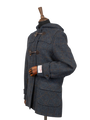 Harris Tweed Lara Duffle Coat - Blue Multi