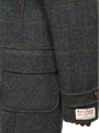 Harris Tweed Lara Duffle Coat Blue Multi