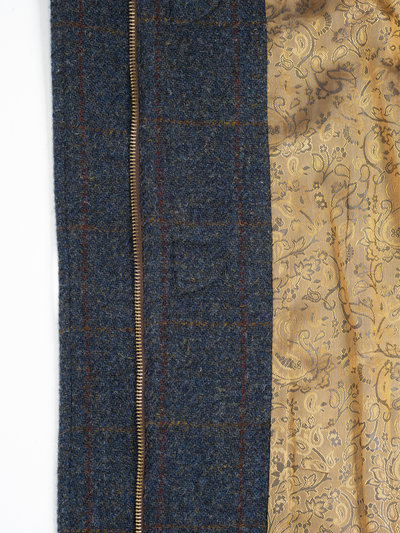 Harris Tweed Lara Duffle Coat - Blue Multi