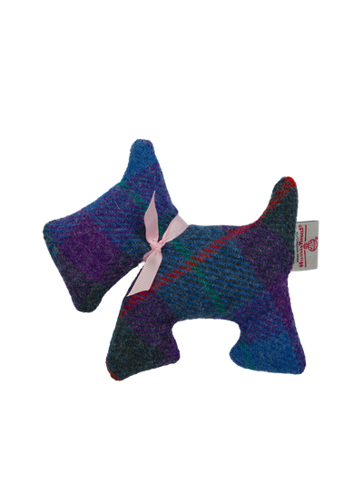 Harris Tweed Lavender Scottie Dog A089