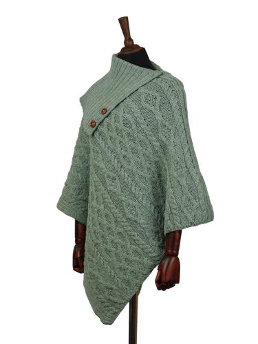 Long Neck Poncho Sage