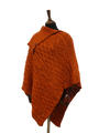 Long Neck Poncho Burnt Orange