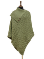 Long Neck Poncho Green