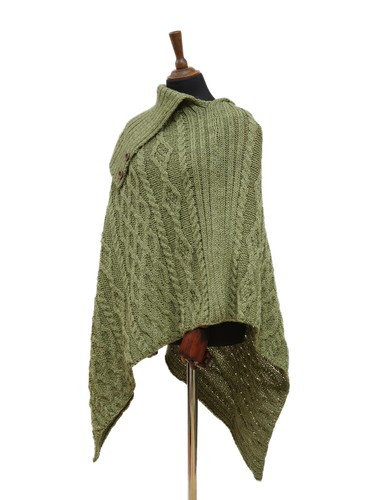 Long Neck Poncho - Dark Apple