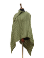 Long Neck Poncho Green
