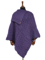 Long Neck Poncho Purple
