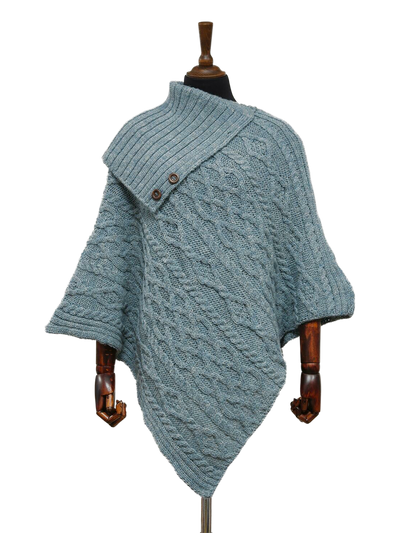 Long Neck Poncho Summer Storm