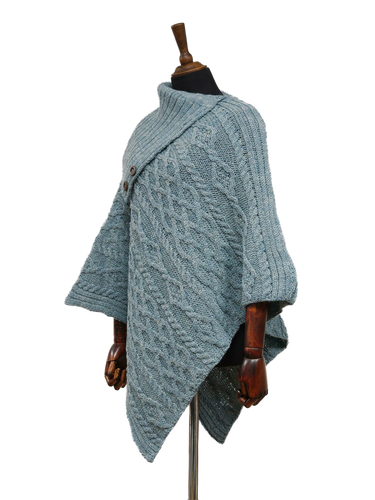 Long Neck Poncho - Summer Storm