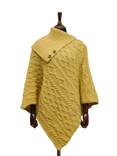 Long Neck Poncho - Sunflower
