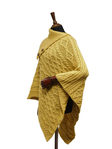 Long Neck Poncho - Sunflower