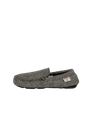 Harris Tweed Louis Moccasins - Black/White Herringbone
