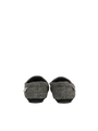 Harris Tweed Louis Moccasins - Black/White Herringbone
