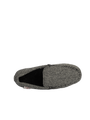 Harris Tweed Louis Moccasins - Black/White Herringbone