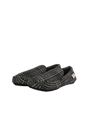 Harris Tweed Louis Moccasins - Grey/Black Tartan Check