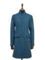 Harris Tweed Lucy Coat - Blue Mix Herringbone