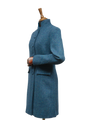 Harris Tweed Lucy Coat - Blue Mix Herringbone
