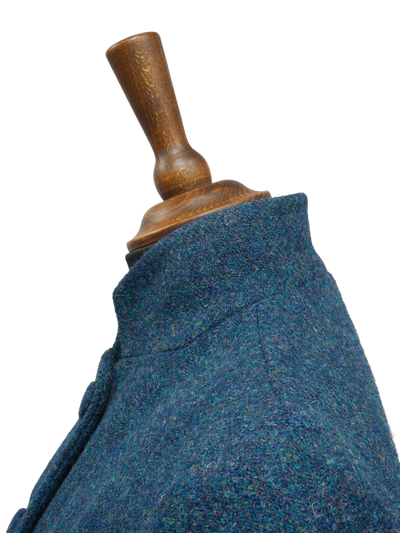 Harris Tweed Lucy Coat - Blue Mix Herringbone