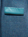 Harris Tweed Lucy Coat - Blue Mix Herringbone