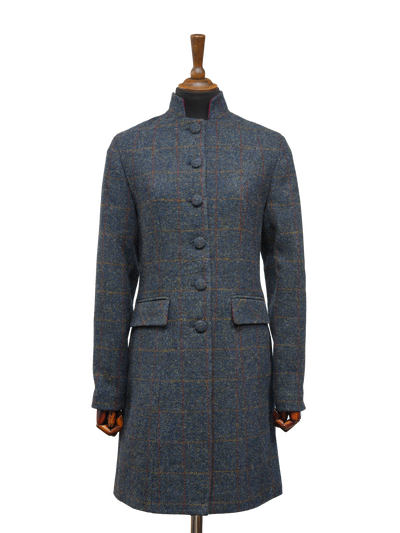Harris Tweed Lucy Coat Blue Multi