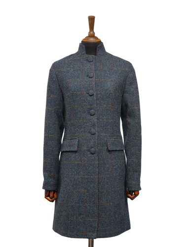 Harris Tweed Lucy Coat - Blue Multi