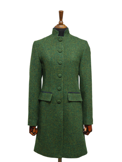 Harris Tweed Lucy Coat Bottle Green