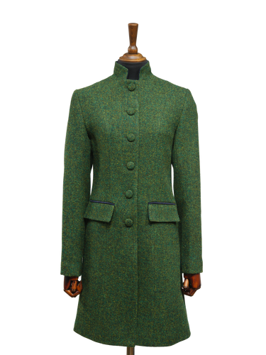 Harris Tweed Lucy Coat - Bottle Green