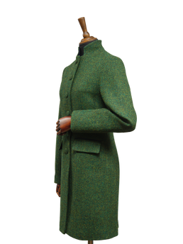 Harris Tweed Lucy Coat Bottle Green