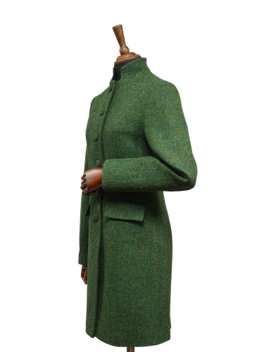 Harris Tweed Lucy Coat - Bottle Green
