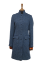 Harris Tweed Lucy Coat Navy Herringbone