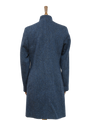 Harris Tweed Lucy Coat Navy Herringbone