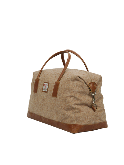 Harris Tweed Luggage Bag 326 (Tan Leather)