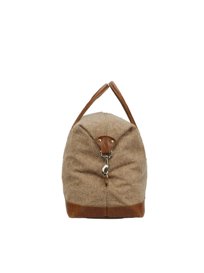 Harris Tweed Luggage Bag 326 (Tan Leather)