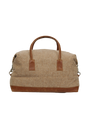 Harris Tweed Luggage Bag 326 (Tan Leather)