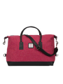 Harris Tweed Luggage Bag - 349 (Black Leather)