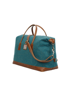 Harris Tweed Luggage Bag 350 (Tan Leather)