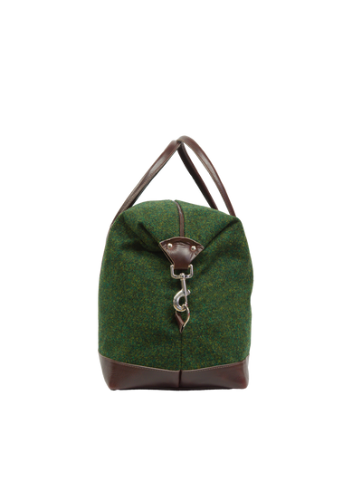Harris Tweed Luggage Bag - 352 (Brown Leather)