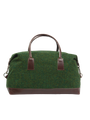Harris Tweed Luggage Bag - 352 (Brown Leather)