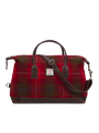 Harris Tweed Luggage Bag A001 (Brown Leather)