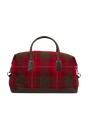 Harris Tweed Luggage Bag A001 (Brown Leather)