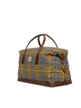 Harris Tweed Luggage Bag - A0102 (Tan Leather)