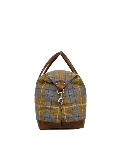 Harris Tweed Luggage Bag - A0102 (Tan Leather)